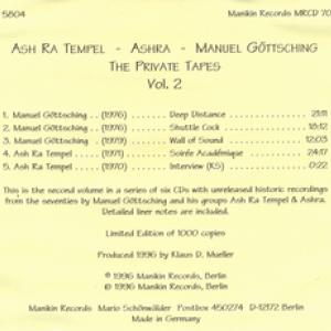 manuel gottsching private tapes